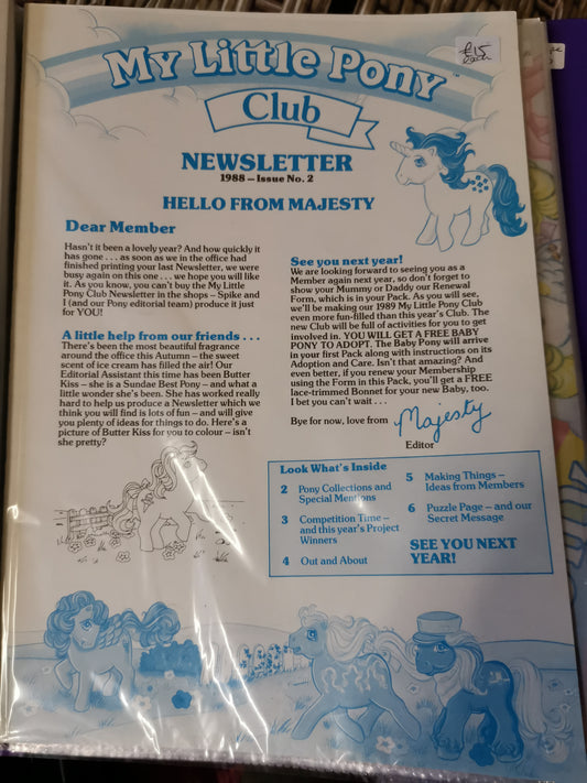 UK Club Newsletter - Issue 2 1988
